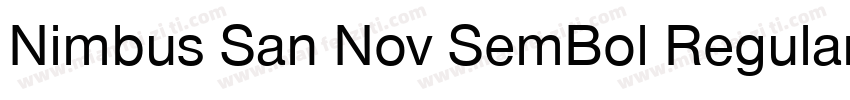 Nimbus San Nov SemBol Regular字体转换
